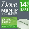 thumbnail image 10 of Dove Men+Care Body and Face Bar Soap, Extra Fresh, 3.75 oz., 14 ct., 10 of 10