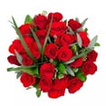 thumbnail image 2 of Member's Mark Red Roses and Greenery Vase Arrangement, choose stem count, 2 of 4