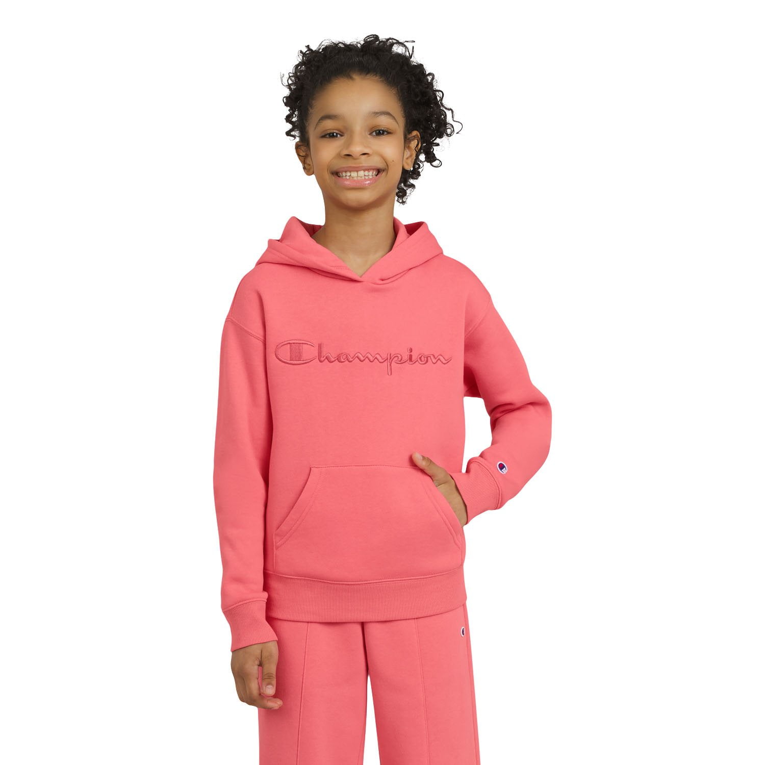 Champion Girls Logo Hoodie