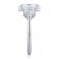 thumbnail image 3 of 2.46 CT.T.W. Moval & Half Moon Cut Lab Created Diamond Ring in 18K Gold, 3 of 13
