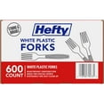 thumbnail image 2 of Hefty White Plastic Forks, 600 ct., 2 of 4