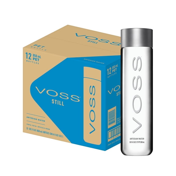 Voss Still Water, 850 ml Plastic Bottle, 12 pk.