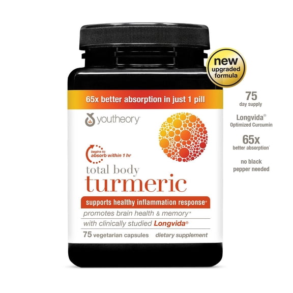 Youtheory Total Body Turmeric, 75 ct.