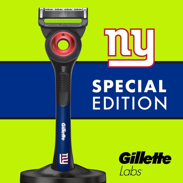 Gillette Labs Official Giants Licensed Men's Razor, Handle + 8