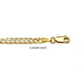 thumbnail image 3 of Diamond Cut Curb Chain Bracelet in 14K Two-Tone Gold, 3.65mm, 3 of 4