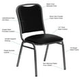 thumbnail image 2 of Flash Furniture Hercules Series Vinyl Banquet Chair Black, 2 of 6