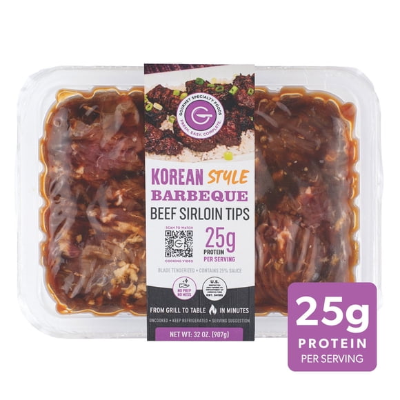 Gourmet Specialty Foods Korean-Style Barbeque Beef Sirloin Tips, 32 oz.