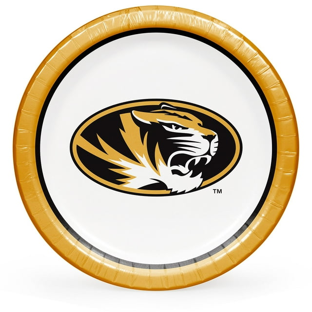 Collegiate Round Paper Plates, 10", 85 ct., Choose Your Team