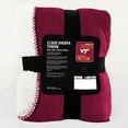 thumbnail image 4 of Officially Licensed NCAA Cloud Throw Blanket with Sherpa Back, 60" x 70", 4 of 4