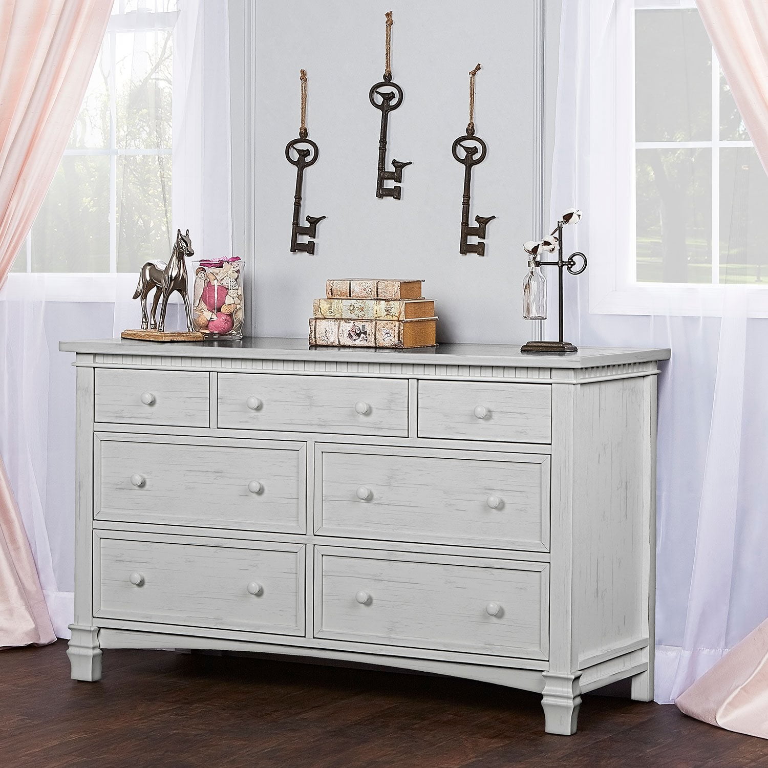 Evolur Santa Fe 7 Drawer Double Dresser, Choose Color - Samsclub.com