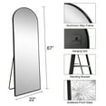 thumbnail image 5 of Member's Mark 22" x 67" Metal Arch Floor Easel Mirror, Black or Brass, 5 of 8