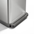thumbnail image 5 of Simplehuman 45L Step trash Can Stainless Steel with Grey Lid and Smoke Pedal, 5 of 5