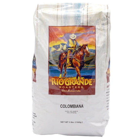 Rio Grande Roasters Whole Bean Coffee, Colombiana, 48 oz.