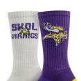 thumbnail image 3 of Minnesota Vikings Adult 2-Pack Crew Socks, 3 of 3