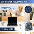 thumbnail image 3 of Lasko Whirlwind Tilt 12" Table Fan with Wall-Mount Option, Choose Color, 3 of 11