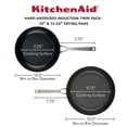 thumbnail image 2 of KitchenAid 2-Piece Hard-Anodized Induction Nonstick Fry Pan Set, 2 of 9