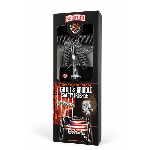 Brushtech Brush BBQ and Griddle Cleaning Kit, 2 pc.