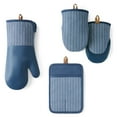 thumbnail image 1 of Member's Mark 4 -Pack Yarn Dyed Silicone Oven Mitt, Pot Holder, Mini Mitt Set, 1 of 6