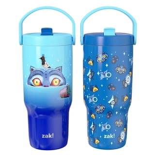 Zak Designs KPop 20oz Stainless Steel Sutton Flex Grip Siply Tumbler Set, 2-Pack