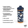 thumbnail image 8 of Zak Designs 14-oz. Stainless Steel Double Wall Beacon Straw Bottle for Kids, 2-Piece Set (Choose Color), 8 of 9