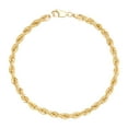 thumbnail image 1 of Heavy Hollow Rope Chain Bracelet in 14K Gold, 1 of 6