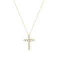 thumbnail image 3 of 0.50 CT.T.W. Lab Created Round Cut Diamond Cross in 14K Gold, 3 of 4