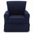 thumbnail image 4 of Delta Children Benbridge Nursery Glider Swivel Rocker Chair, Navy, 4 of 5
