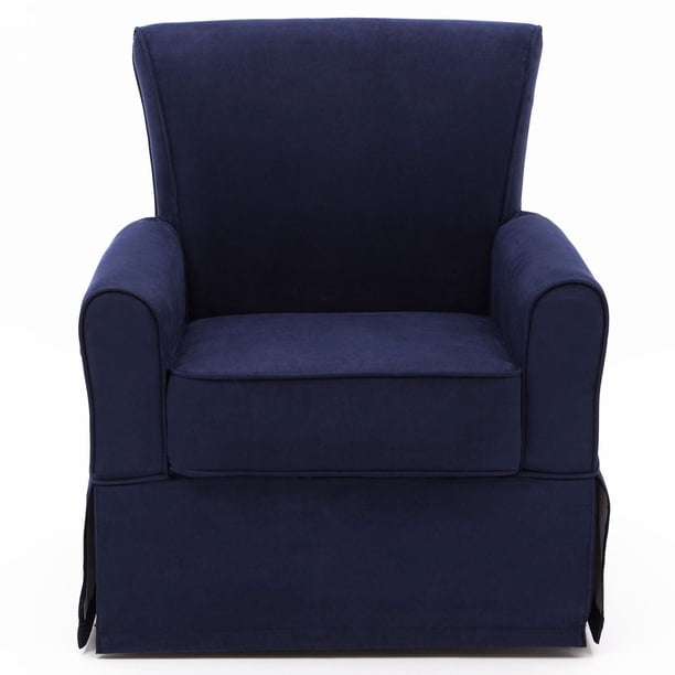Delta Children Benbridge Nursery Glider Swivel Rocker Chair, Navy