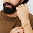 thumbnail image 5 of Hollow Beveled Mariner Link Bracelet in 14K Gold, 5 of 7