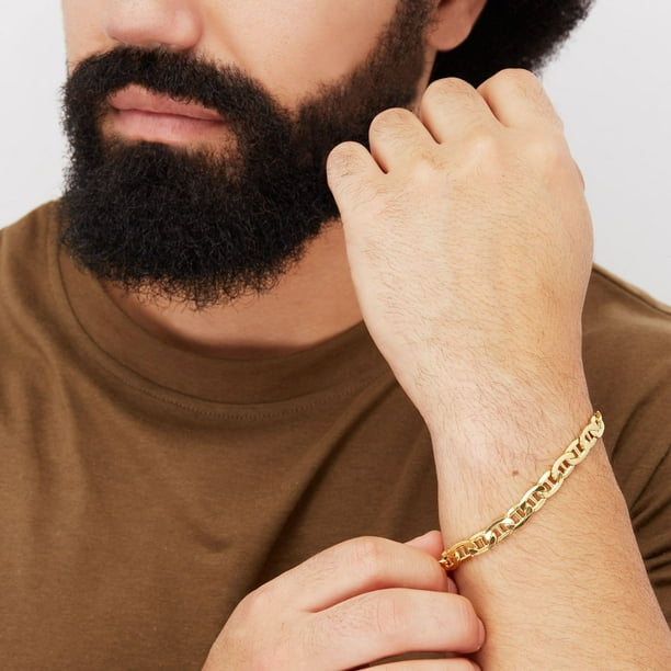 Hollow Beveled Mariner Link Bracelet in 14K Gold - Samsclub.com