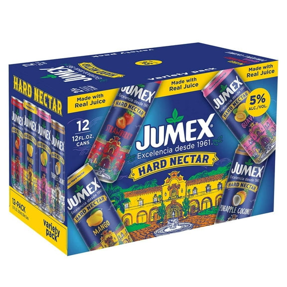 Jumex Hard Nectar Juice Variety Pack, 12 fl. oz. can, 12 pk.