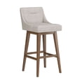 thumbnail image 2 of HH2 Home Upholstered Tapered Back Wood Adjustable Height Swivel Bar Stool, 2 of 19