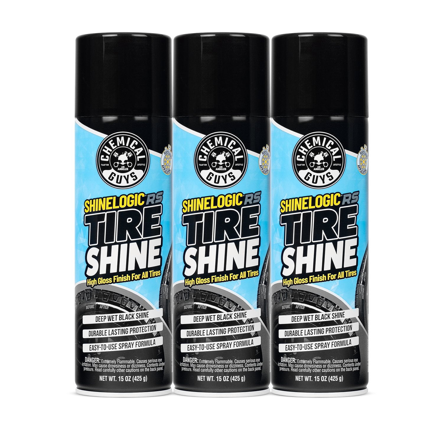 Chemical Guys Shine Logic Tire Shine (3 x 15 Fl. Oz.)(Shrink
