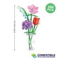 thumbnail image 3 of Brickcraft Bricktanicals Blush & Blooms Flower Bouquet Building Kit, 3 of 6