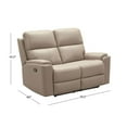 thumbnail image 16 of Everett 3-Piece Top-Grain Leather Manual Reclining Set, Assorted Colors, 16 of 17
