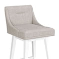 thumbnail image 16 of HH2 Home Upholstered Tapered Back Wood Adjustable Height Swivel Bar Stool, 16 of 19