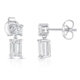 thumbnail image 2 of Lab White Sapphire Pendant and Earring Set in Sterling Silver, 2 of 8