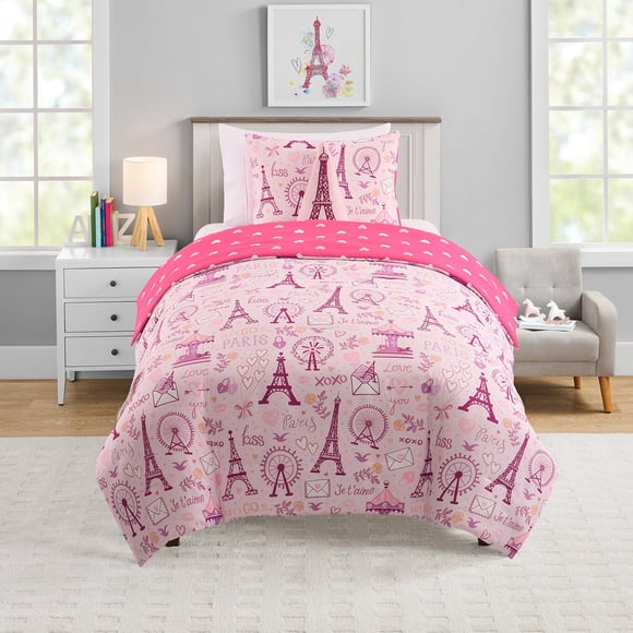 Olivia & Finn 3-Piece Reversible Kids Twin Comforter Set