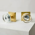 thumbnail image 3 of Explore Hardware Gold/Crystal Florence Collection Door Handle, 2 Pack, 3 of 4