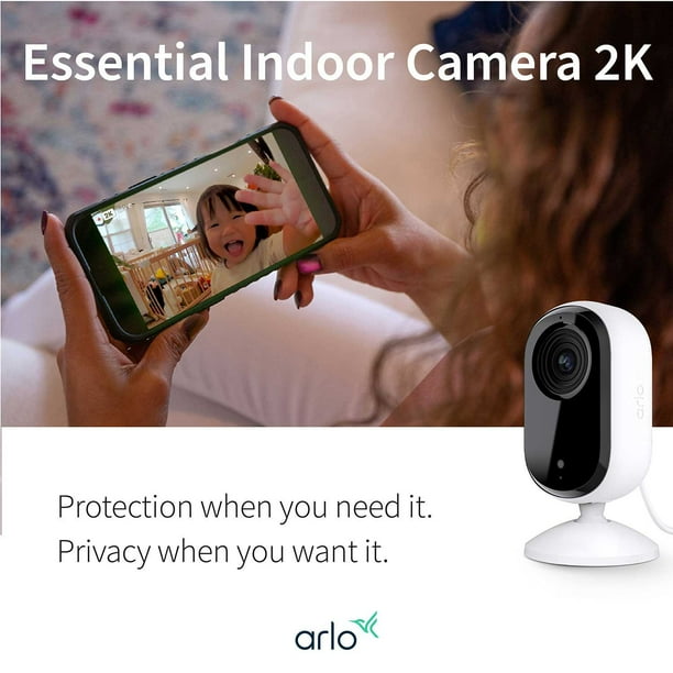 Arlo Essential 2nd Generation Indoor 2K Camera,