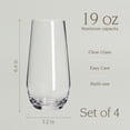 thumbnail image 4 of Over&Back Stemless Drinking Glasses, Set of 4, 4 of 8