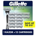 thumbnail image 1 of Gillette SkinGuard Men's Razor Handle + 13 Blade Cartridges, 1 of 9