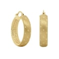 thumbnail image 6 of Matte & Hoop Earrings in 14K Gold, 6 of 7