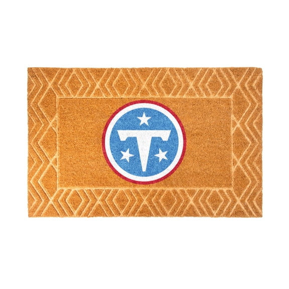 Logo Brands Tennessee Titans Coir Outdoor Mat