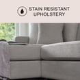 thumbnail image 3 of Elliot Stain-Resistant Fabric Cuddler Sectional, Assorted Colors, 3 of 11