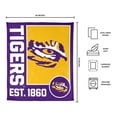 thumbnail image 3 of Logo Brands LSU Tigers 60"x70" Super Plush Blanket, 3 of 6