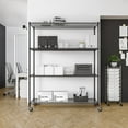 thumbnail image 16 of Seville Classics MEGA RACK 4-Tier NSF Steel Wire Shelving, 60" x 24" x 76" H, 16 of 17