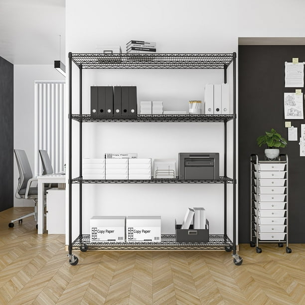 Seville Classics MEGA RACK 4-Tier NSF Steel Wire Shelving, 60