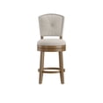 thumbnail image 2 of HH2Home Santa Clara II Wood and Upholstered Swivel Bar Stool or Counter Stool, 2 of 10