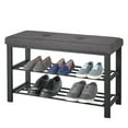 thumbnail image 2 of neatfreak Fabric Upholstered Shoe Storage Bench, 2 of 6
